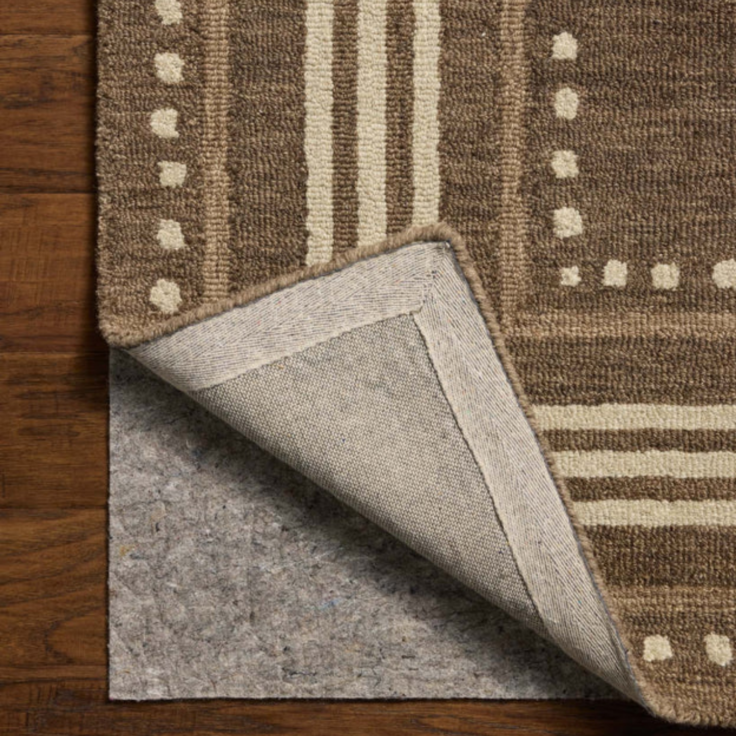 Chris Loves Julia x Loloi Alfie Bark/Natural Wool Rug