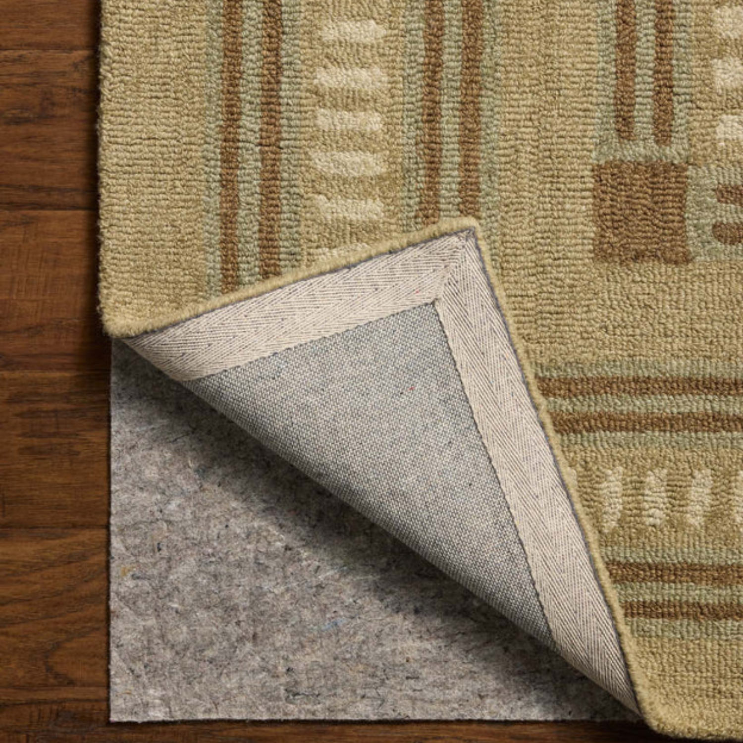 Chris Loves Julia x Loloi Alfie Green/Natural Wool Rug