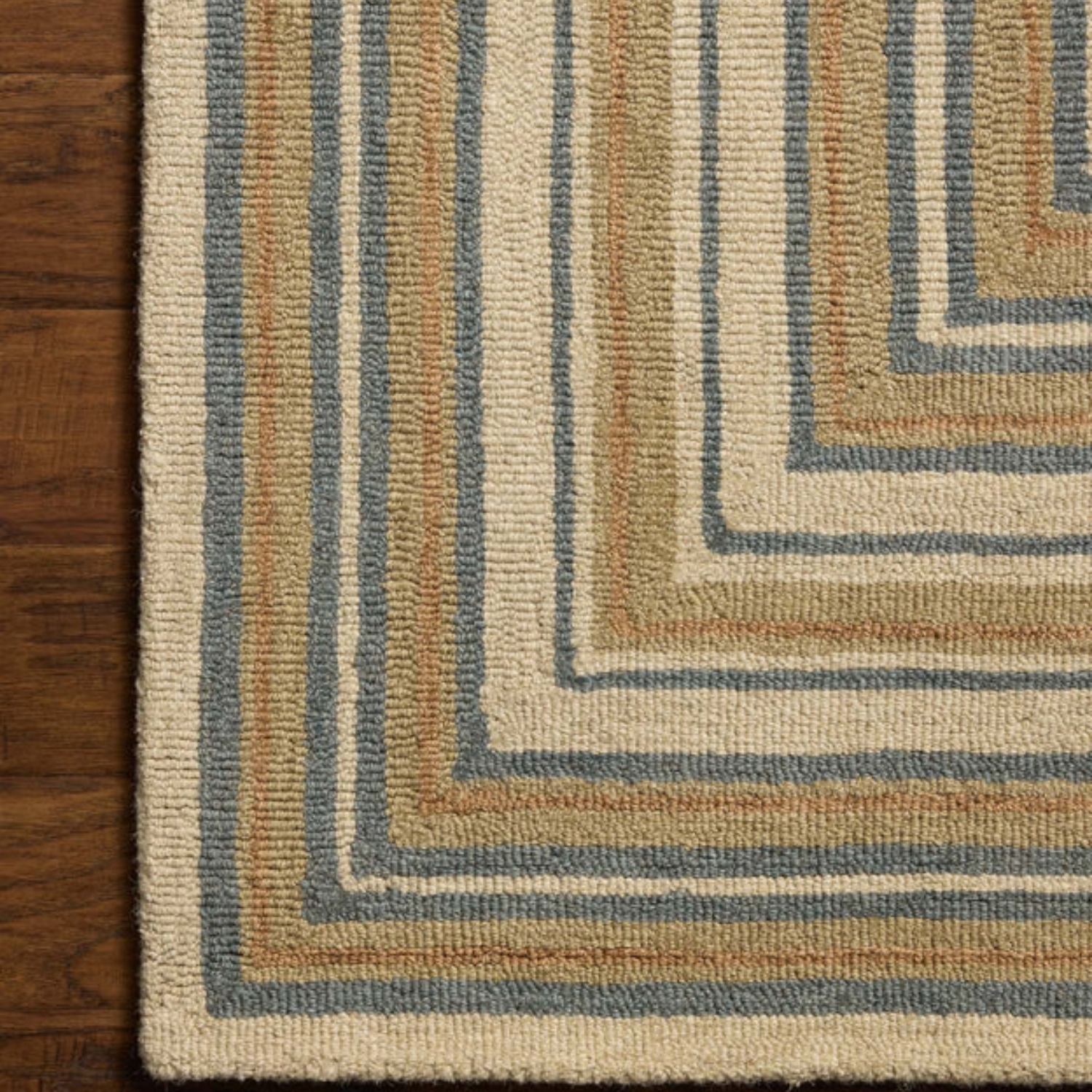 Chris Loves Julia x Loloi Alfie Natural/Multi Wool Rug