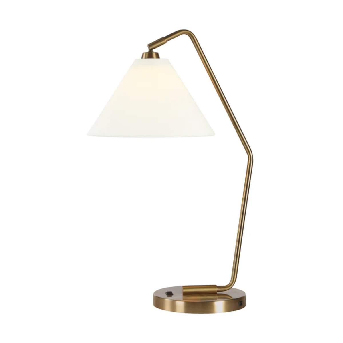 Angles Iron Table Lamp - Dark Antique Brushed Brass
