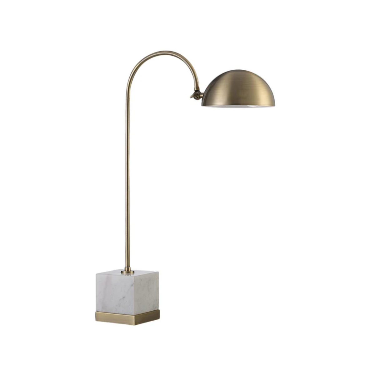 Arch Marble Table Lamp - Antique Brushed Brass