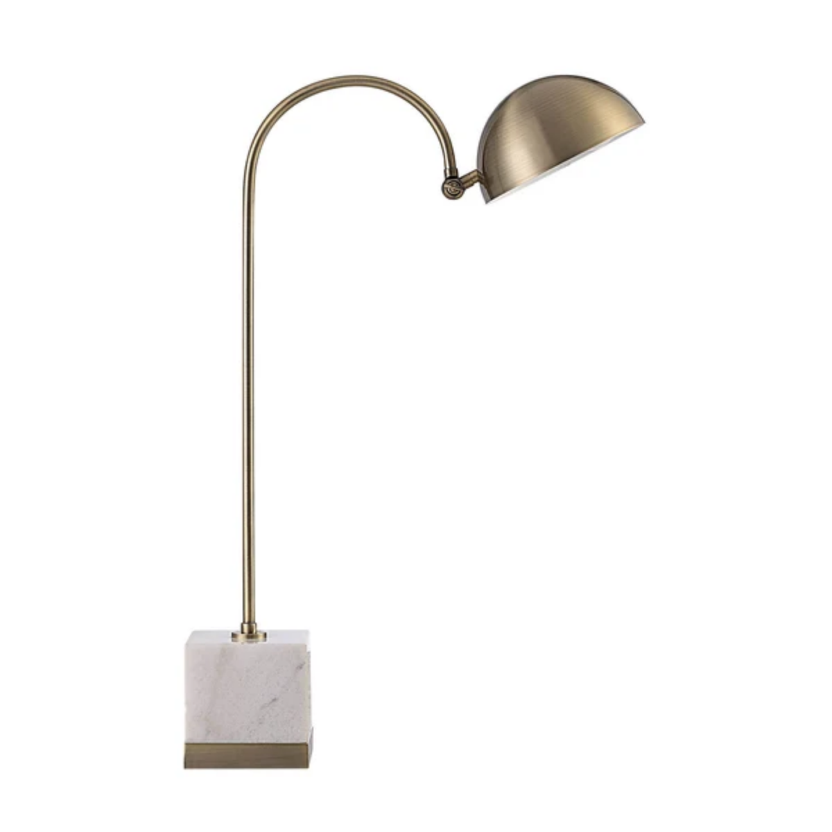 Arch Marble Table Lamp - Antique Brushed Brass