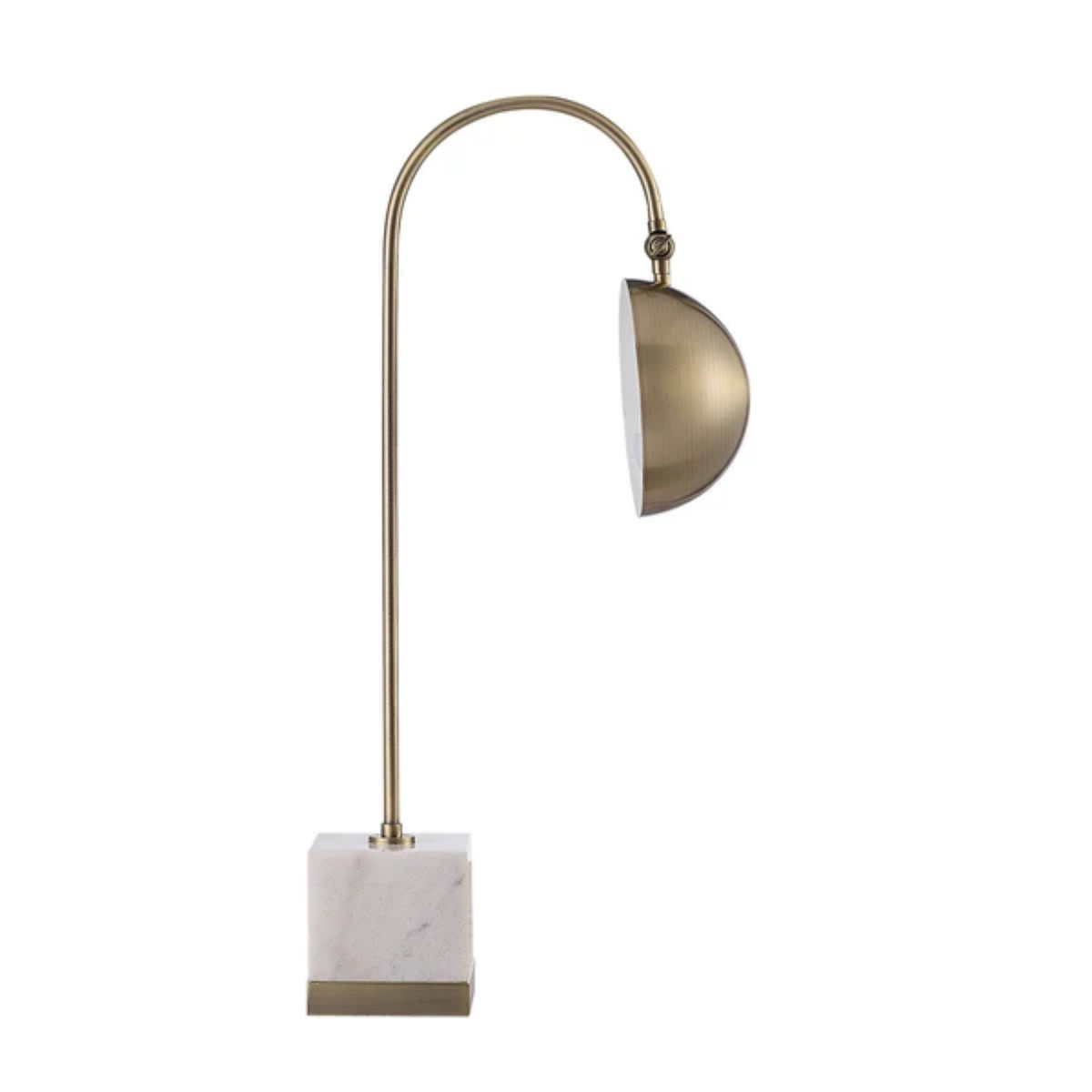 Arch Marble Table Lamp - Antique Brushed Brass