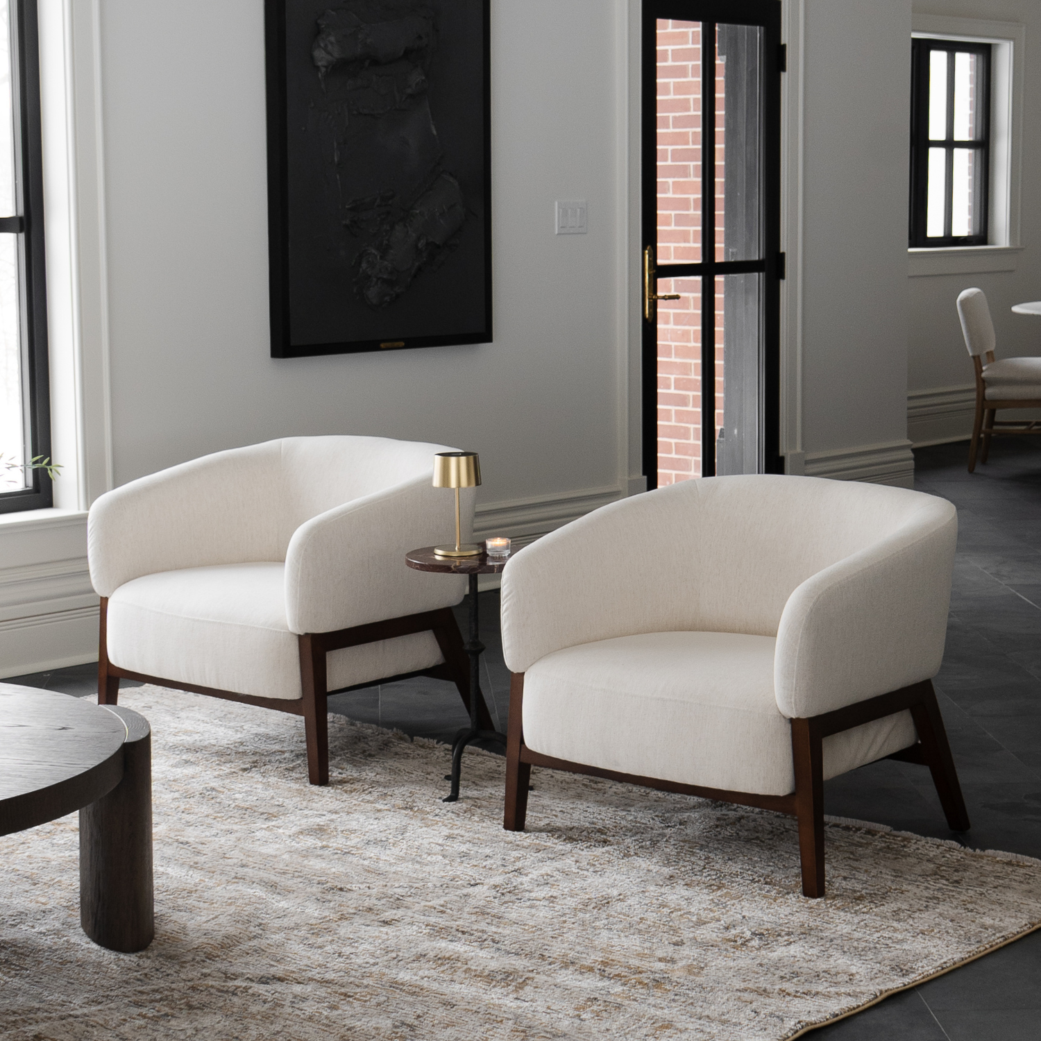 Airdrie Lounge Chair - Crypton® Nomad Snow