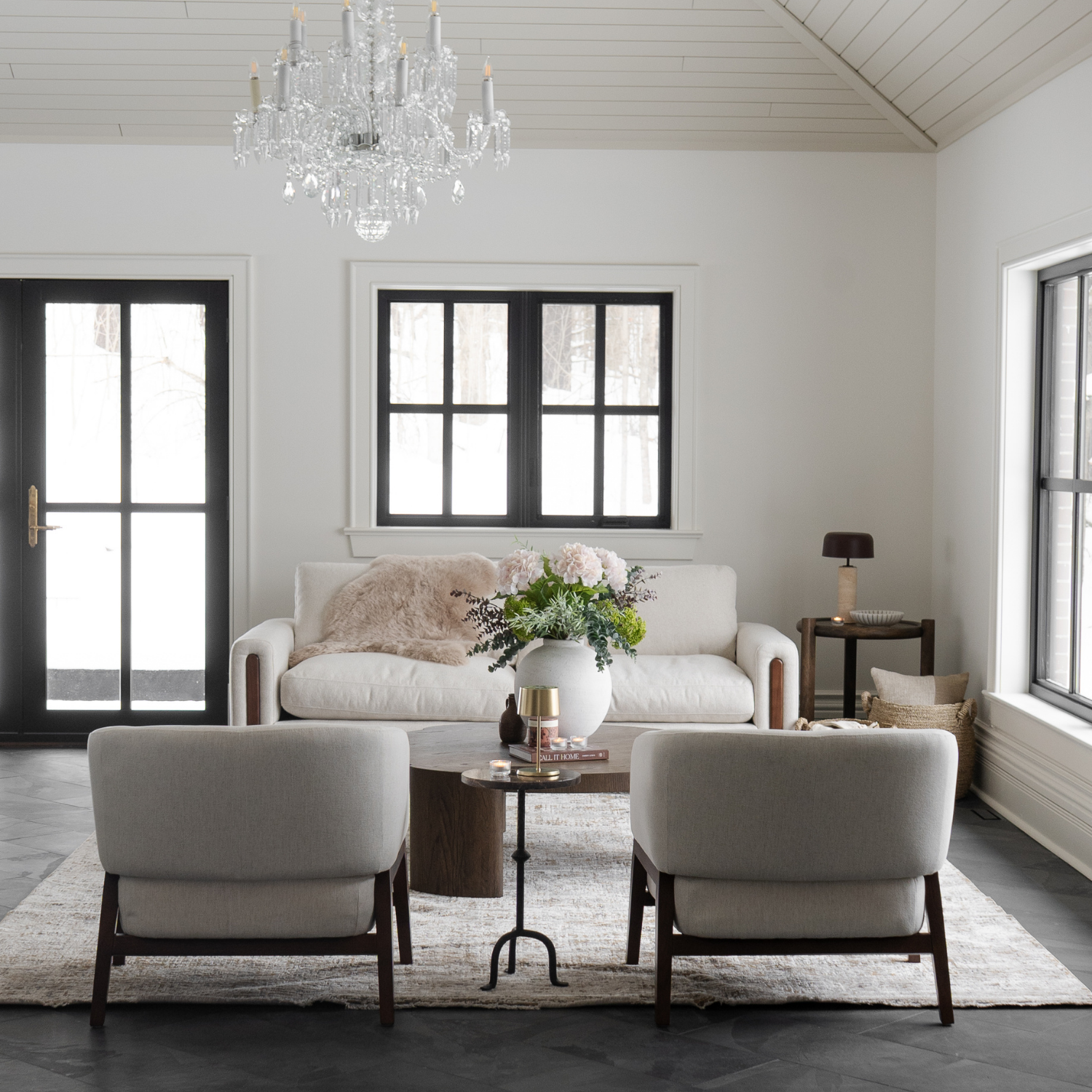 Airdrie Lounge Chair - Crypton® Nomad Snow