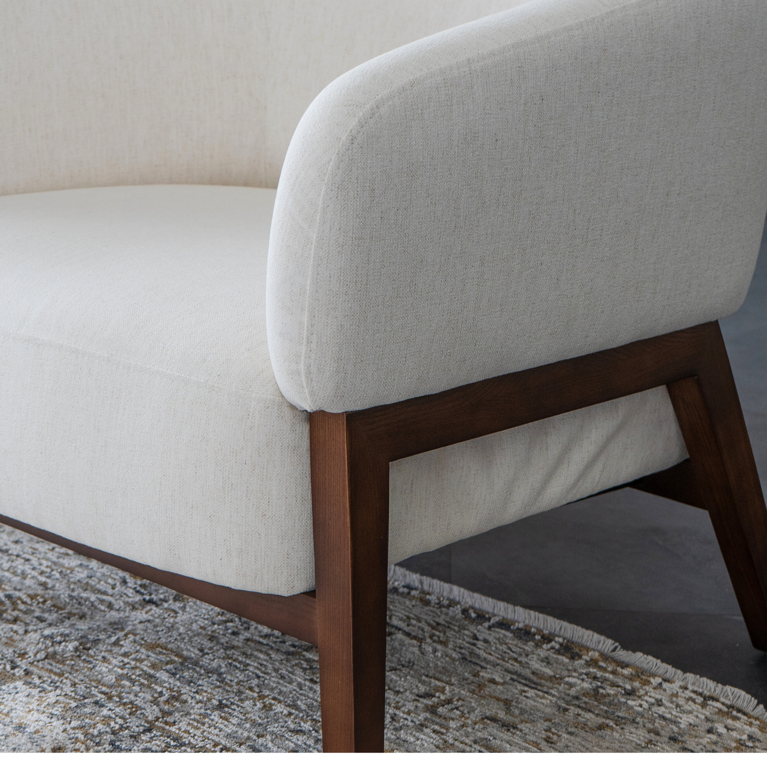 Airdrie Lounge Chair - Crypton® Nomad Snow