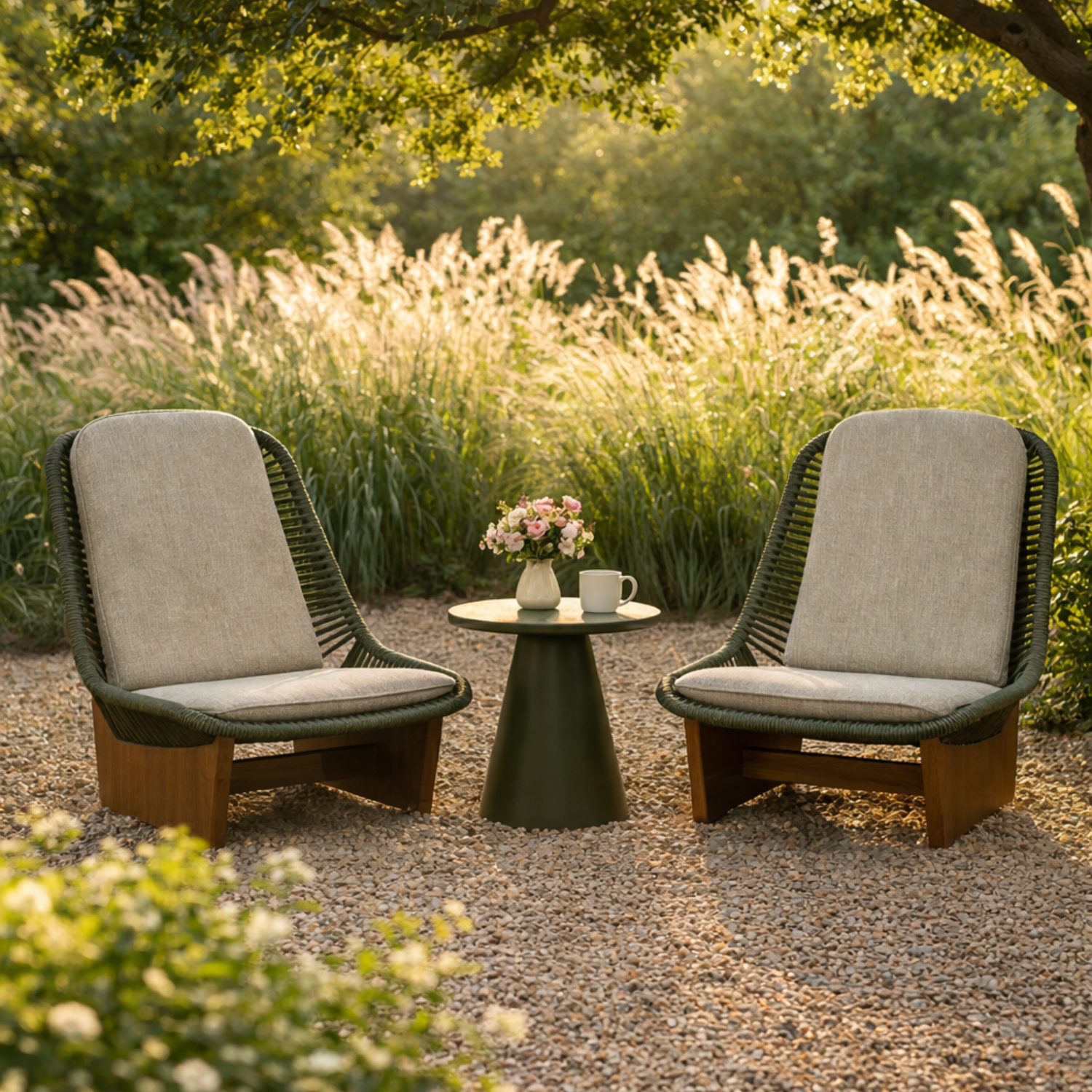 Alta Low Profile Lounge Chair - Juniper Green