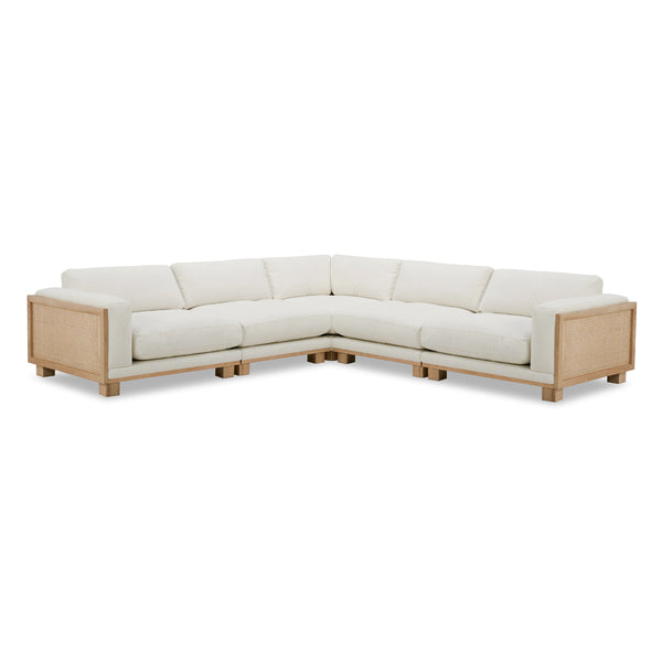 Cayman 5pc Sectional - Mellow Ivory