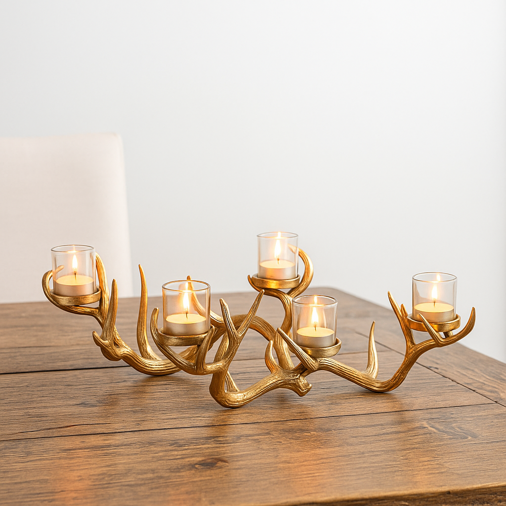 Glorious Antler Candleholder