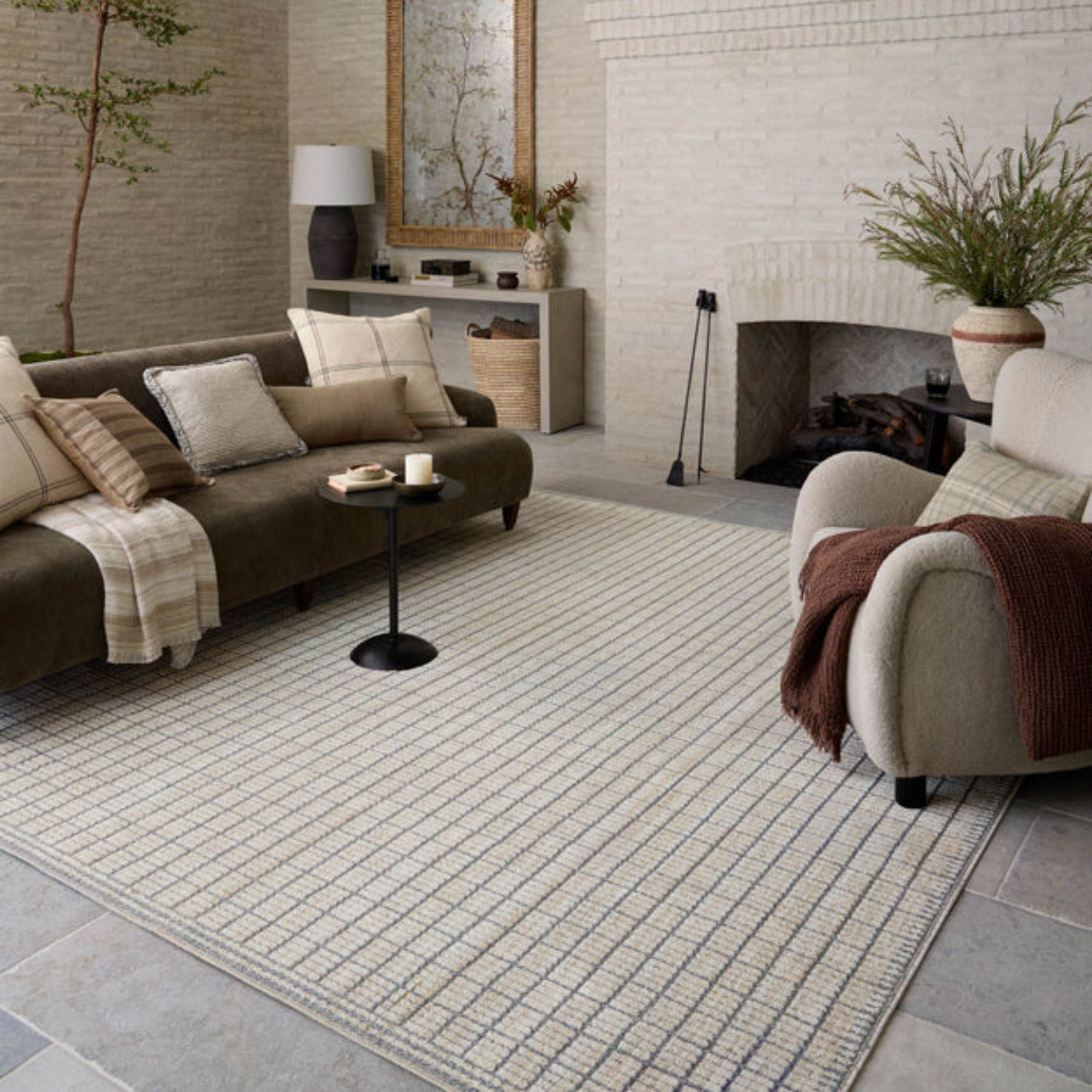 Amber Lewis x Loloi Bexley Slate/Natural Rug
