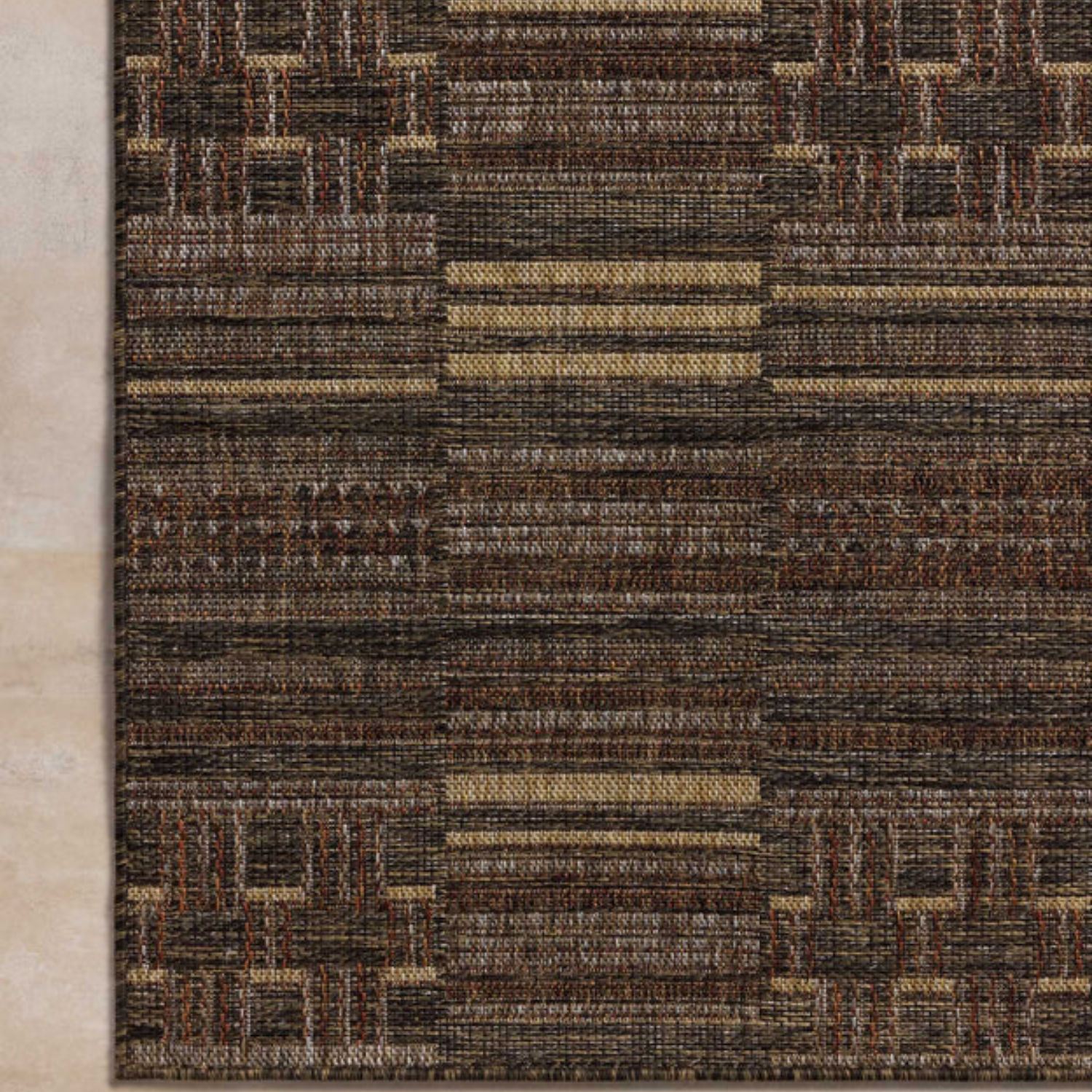 Loloi II Birch Spice/Tobacco Outdoor Rug