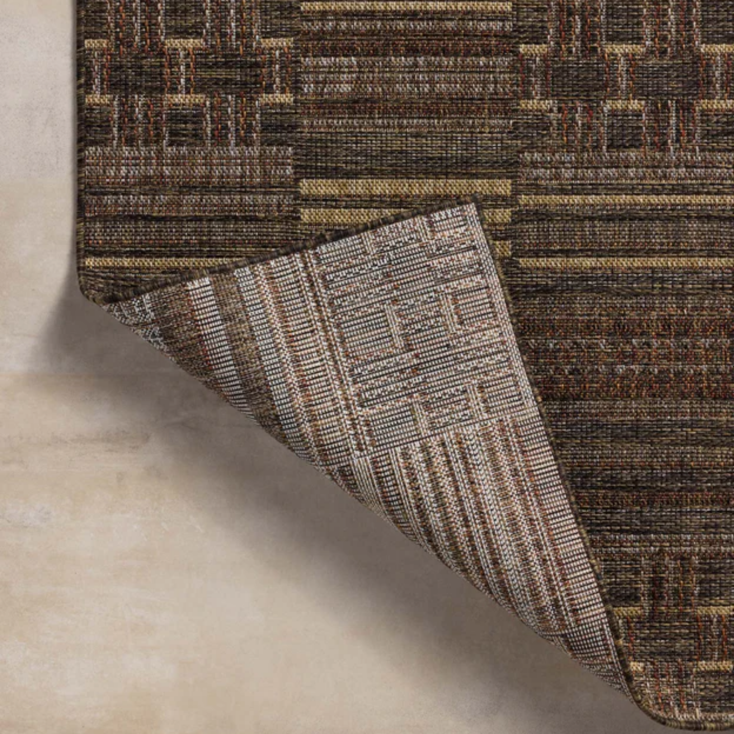 Loloi II Birch Spice/Tobacco Outdoor Rug