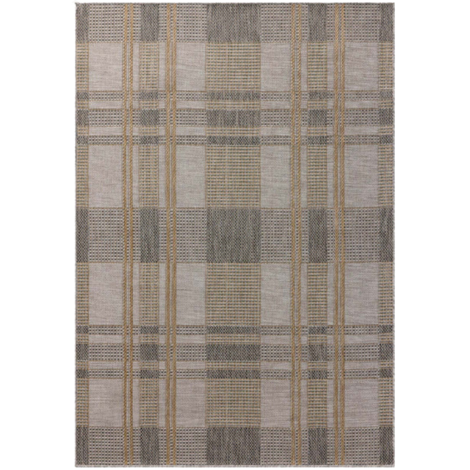 Loloi II Birch Bone/Gold Outdoor Rug