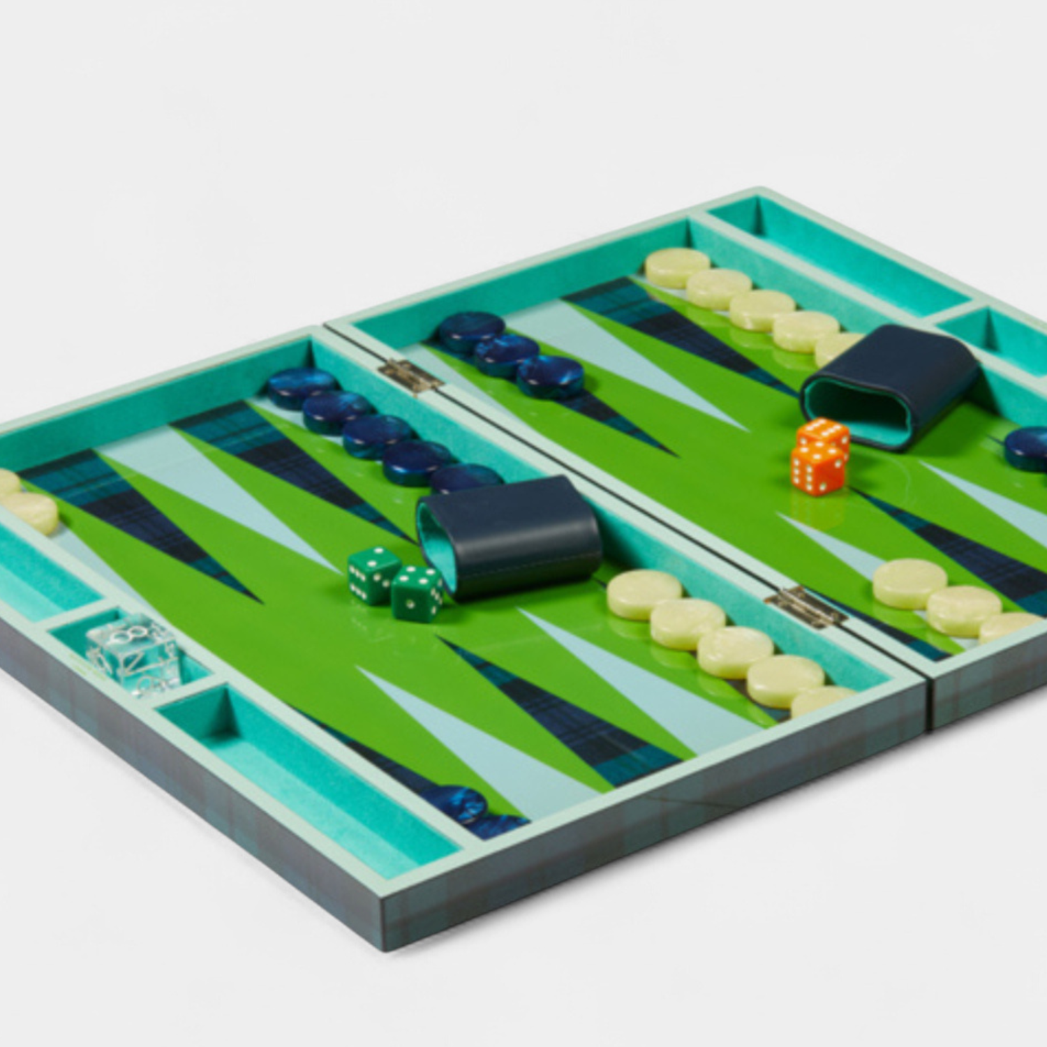 Lacquer Tartan Backgammon