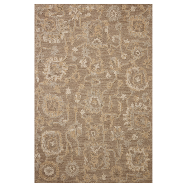 Chris Loves Julia x Loloi Dorothea Bark/ Stone Wool Rug