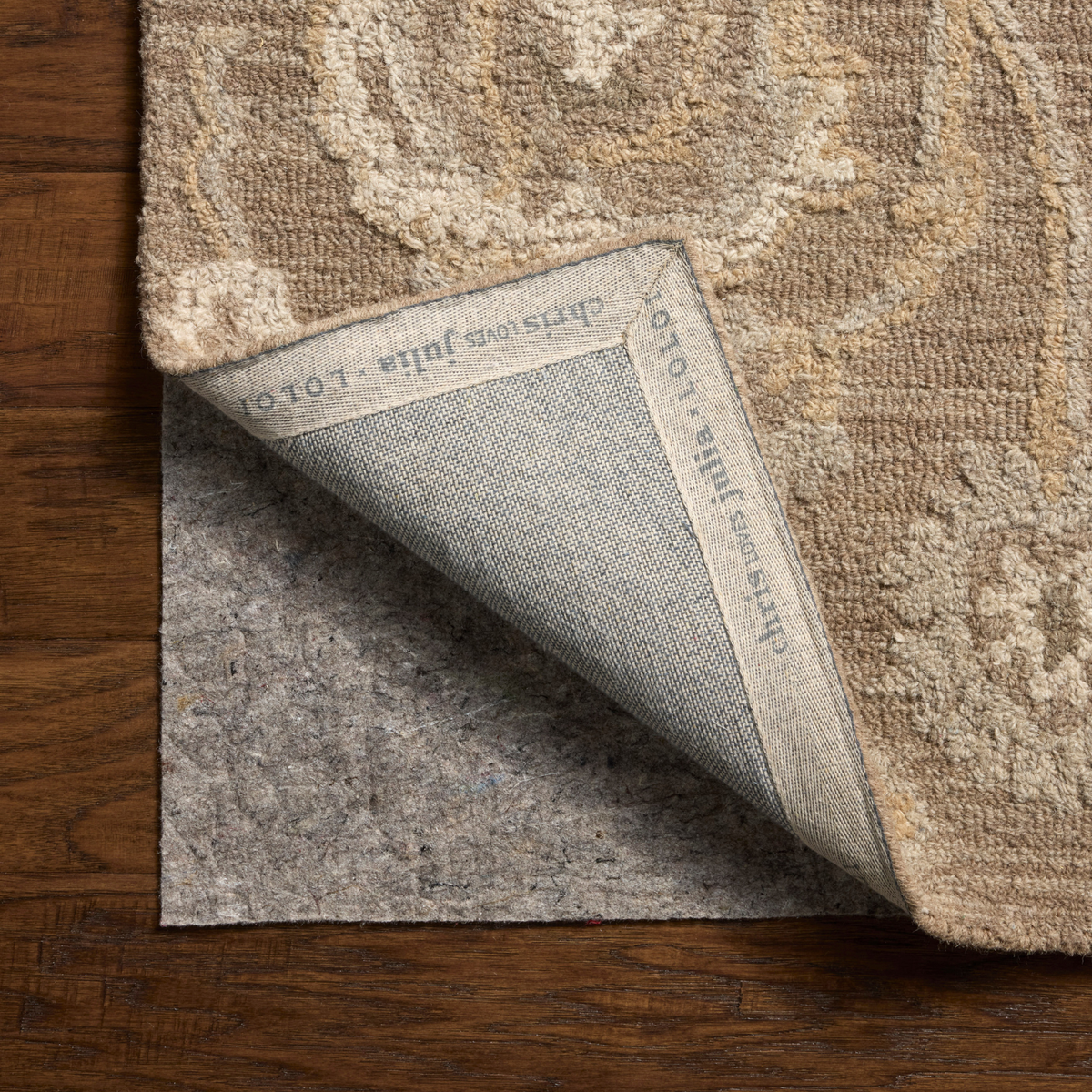Chris Loves Julia x Loloi Dorothea Bark/ Stone Wool Rug