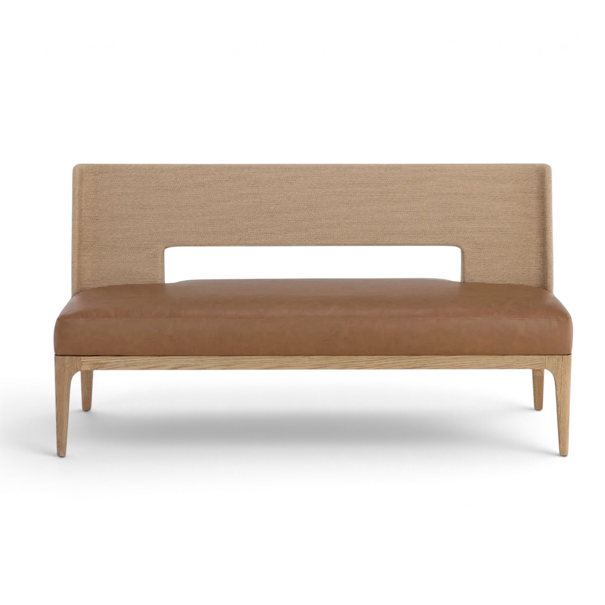 Bellano Faux Leather Banquette - Milliken Cognac