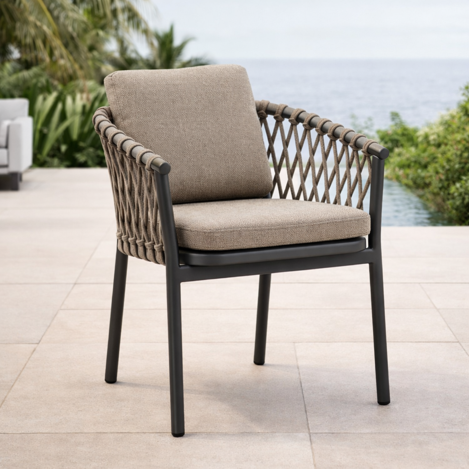 Bellvue Dining Arm Chair - Vita Brown