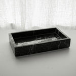 Rectangle Black Marble Tray