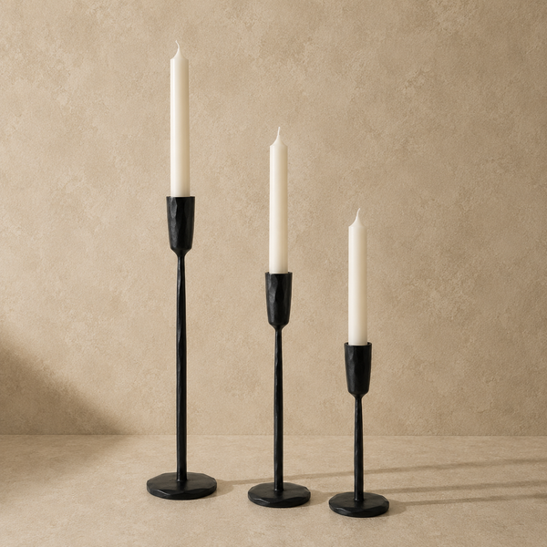 Black Stem Candlesticks