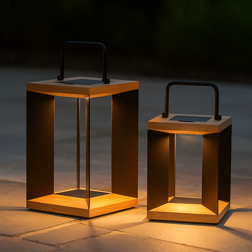 Blade Gunmetal Solar Lanterns