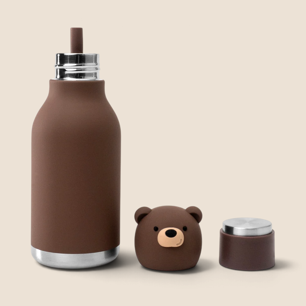 Buddy 16oz Water Bottle- Honey Brown Bear