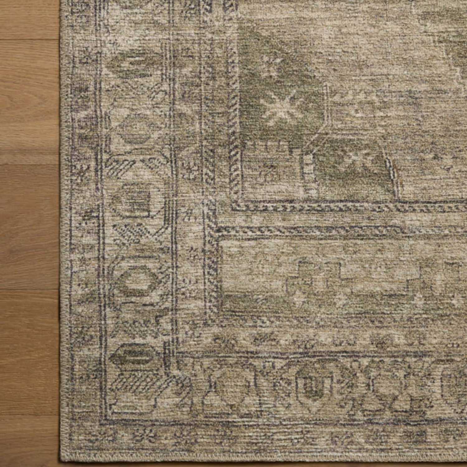 Amber Lewis x Loloi Cambria Sand/Olive Jute Rug