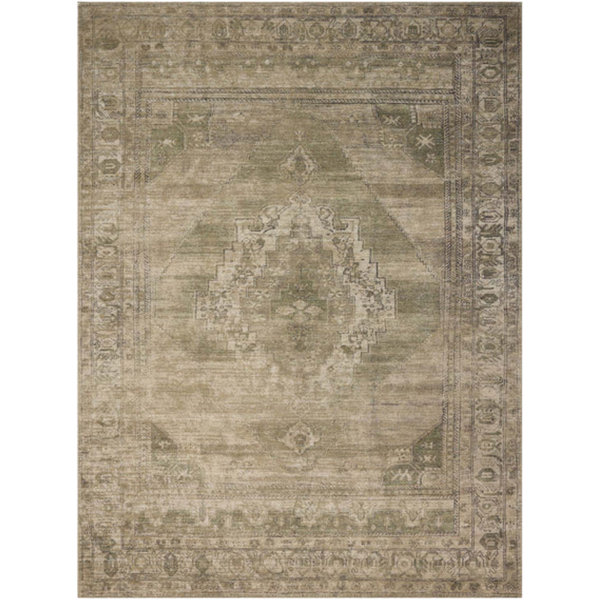 Amber Lewis x Loloi Cambria Sand/Olive Jute Rug