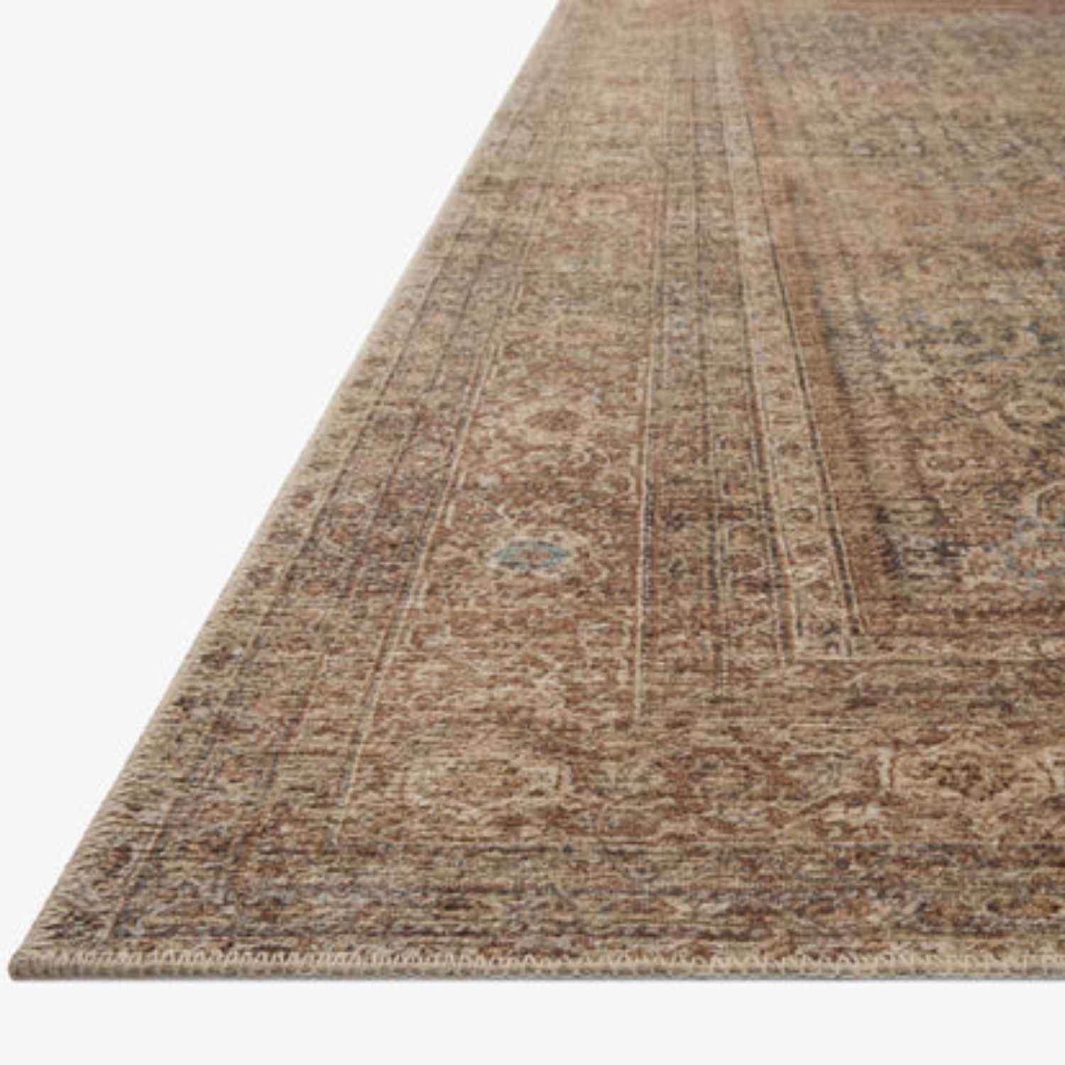 Amber Lewis x Loloi Cambria Ocean/Bark Jute Rug