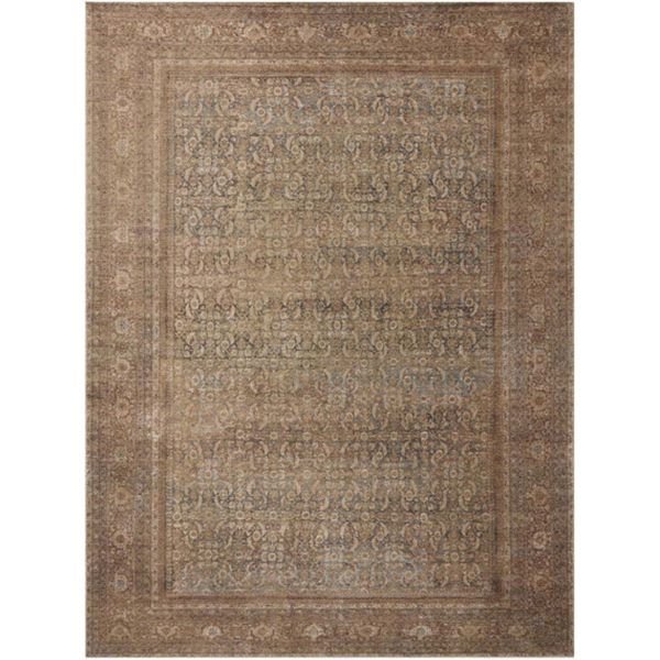 Amber Lewis x Loloi Cambria Ocean/Bark Jute Rug