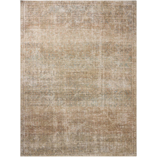 Amber Lewis x Loloi Cambria Ocean/Brick Jute Rug