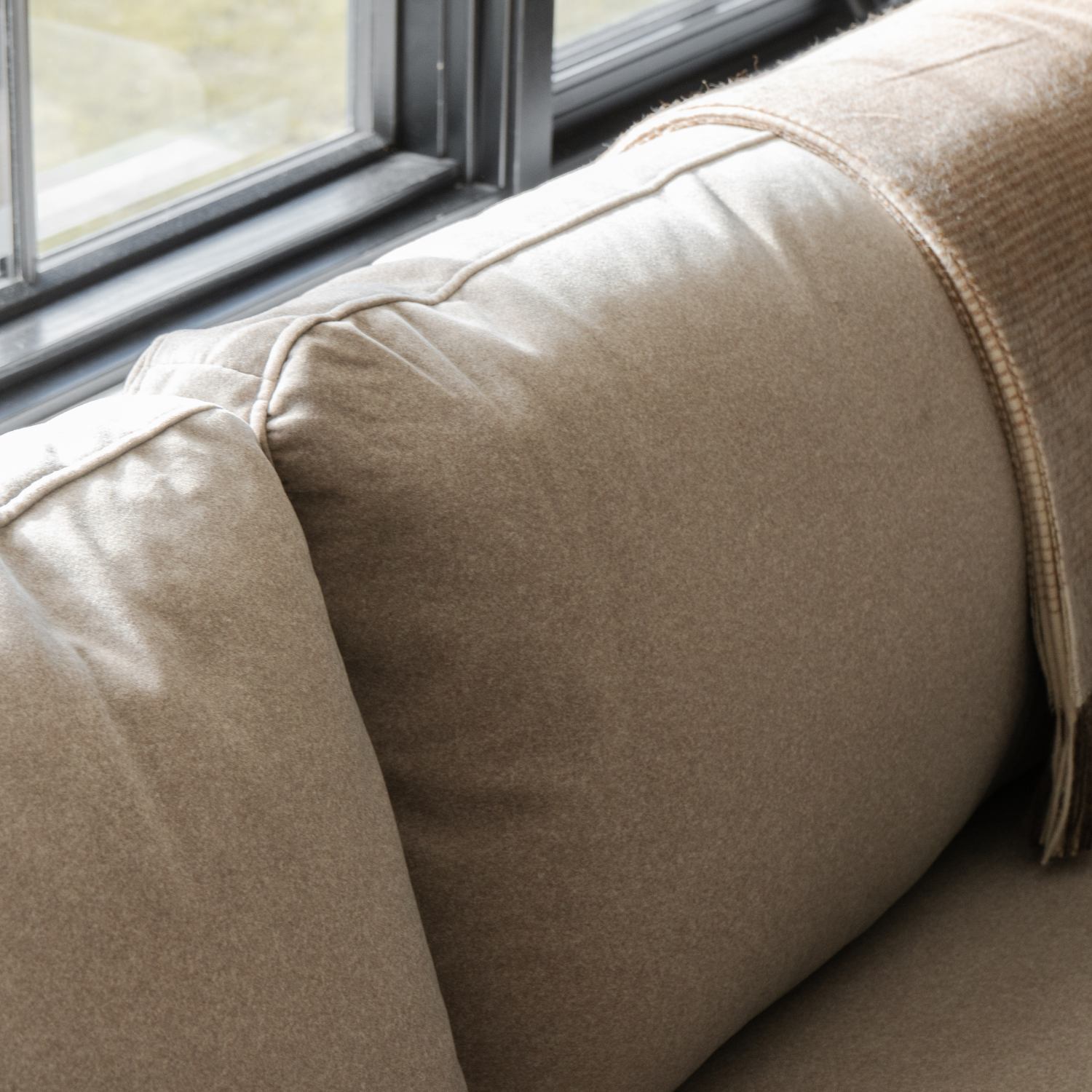 Charlestown Sofa - Sand Matte Velvet