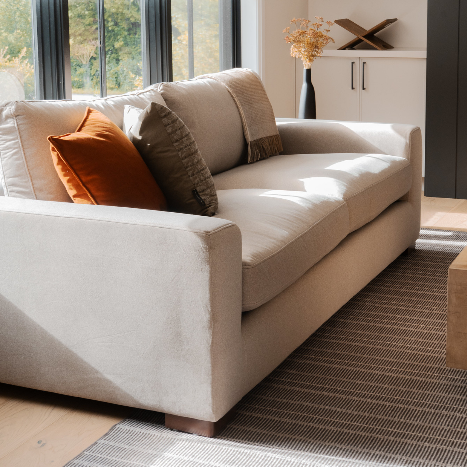 Charlestown Sofa - Sand Matte Velvet