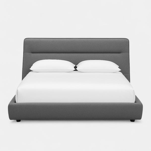 Carlaw Platform Bed - Graphite Matte Velvet