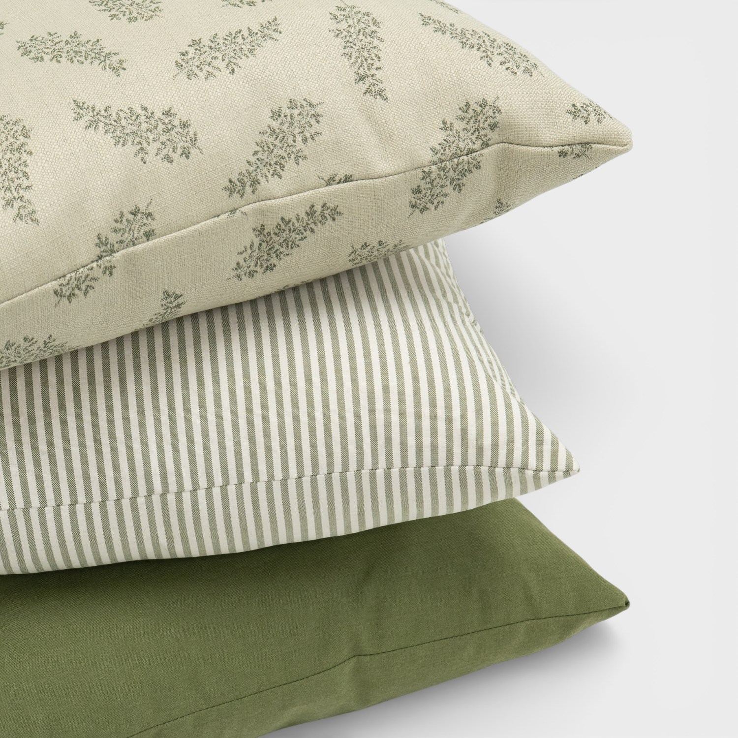 Lush Juniper 20" Sunbrella® Outdoor Toss Cushion Set