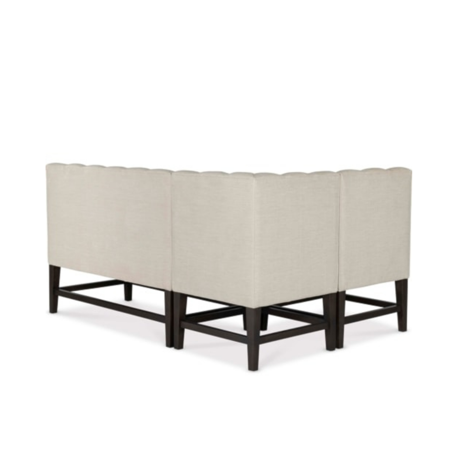 Channel L-Shape 3pc Dining Banquette Bench - Crypton® Apollo Mist