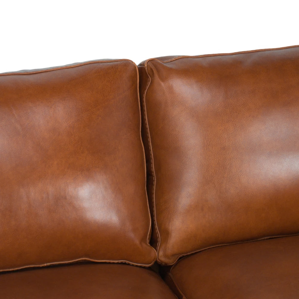Charlestown Sofa - Camel Leather