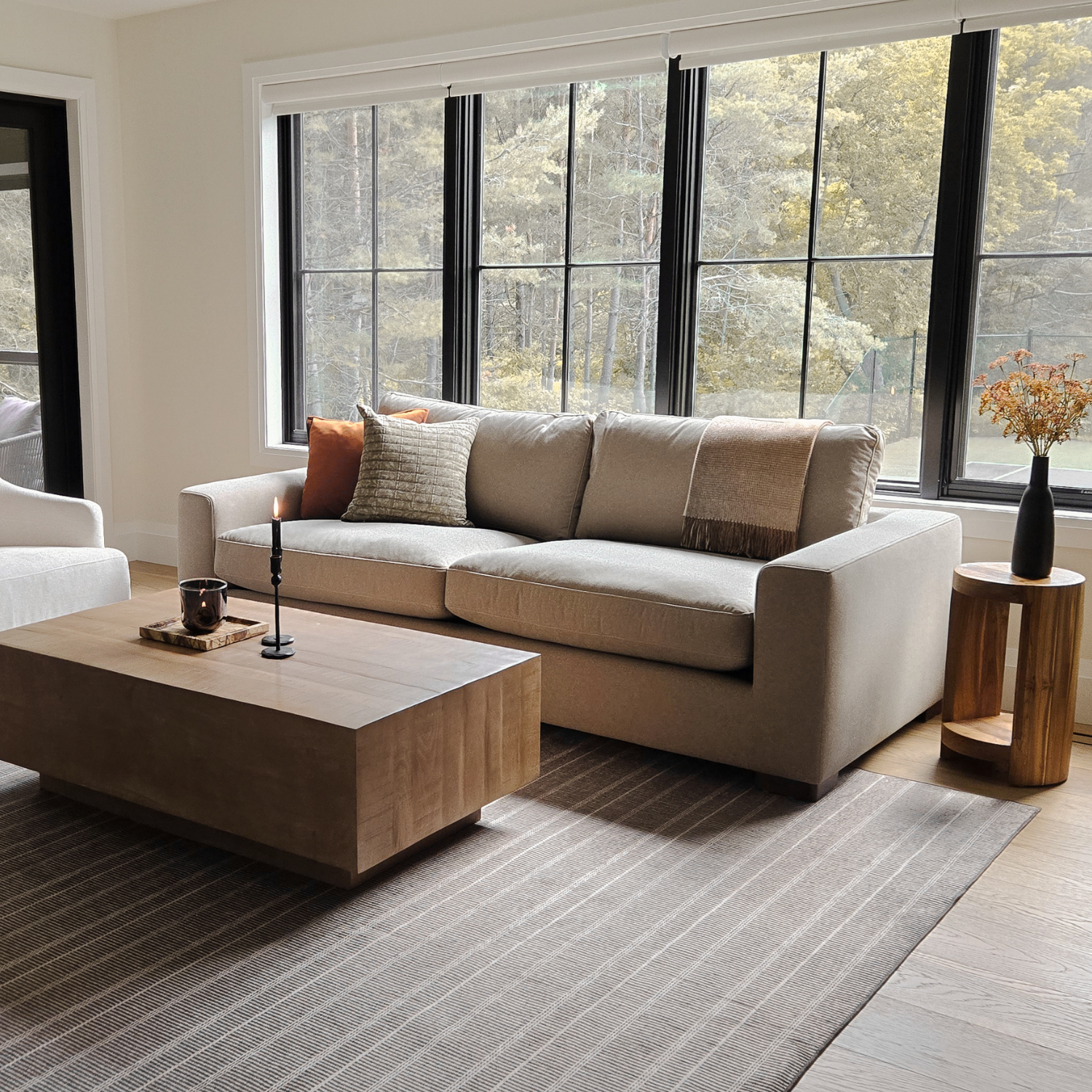 Charlestown Sofa - Sand Matte Velvet