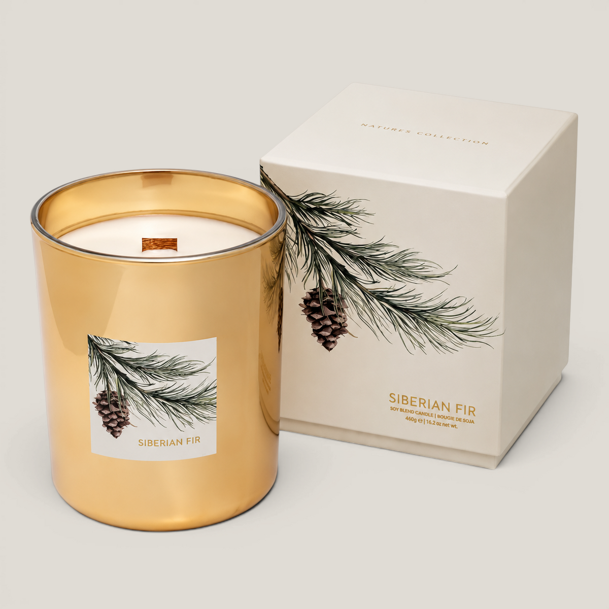 Siberian Fir Gold 16oz Candle