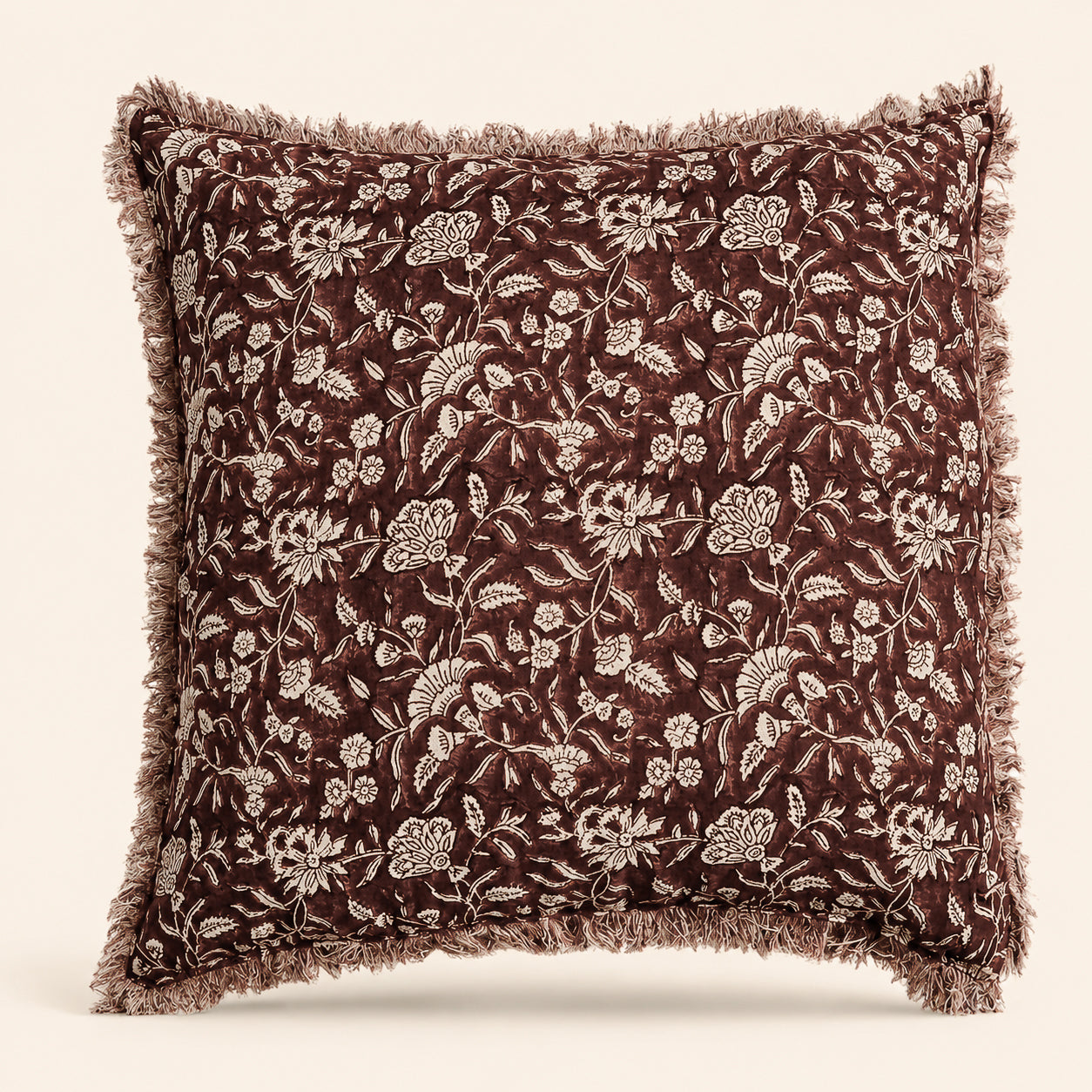 Wellington Botanical Block Print Toss Pillow