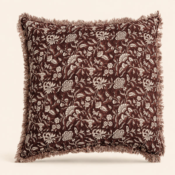 Wellington Botanical Block Print Toss Pillow