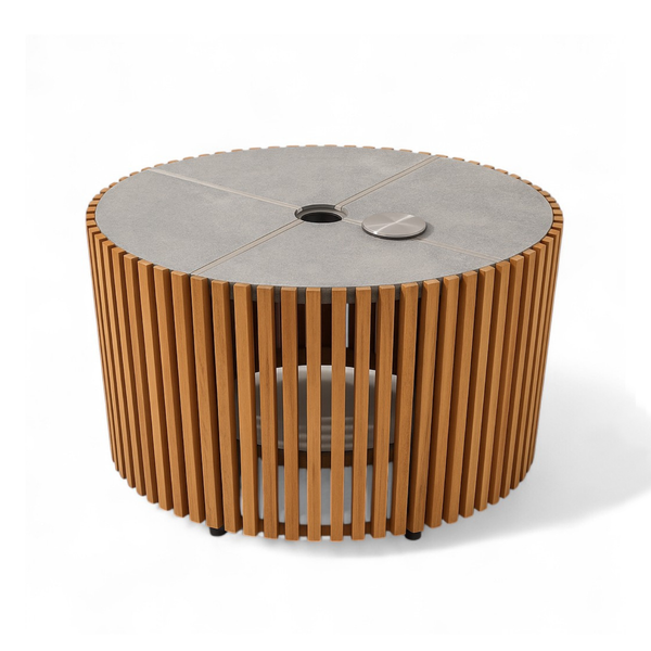 Cubic Umbrella Side Table - Slate