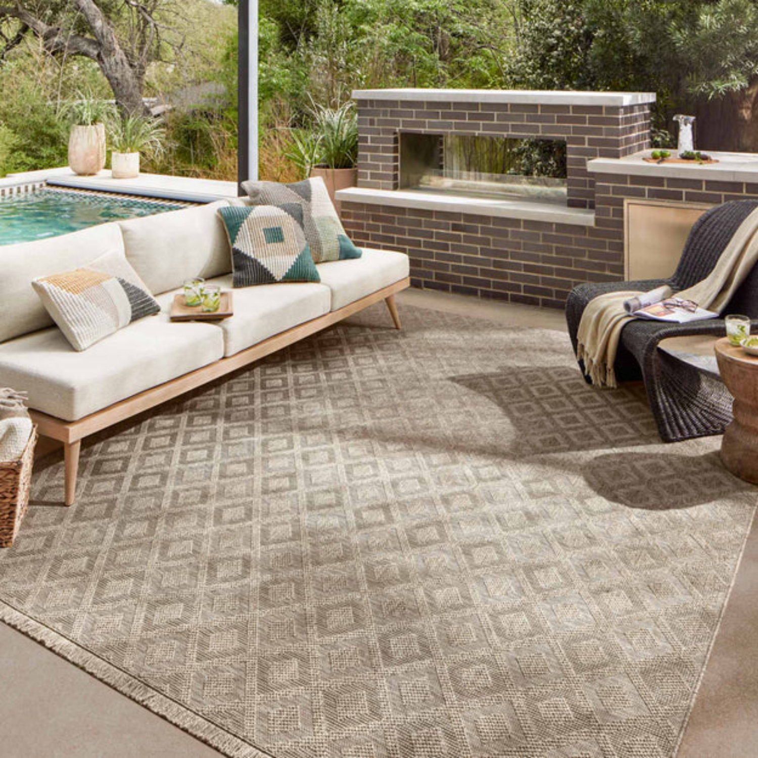 Loloi II Dawn-07 Natural Outdoor Rug