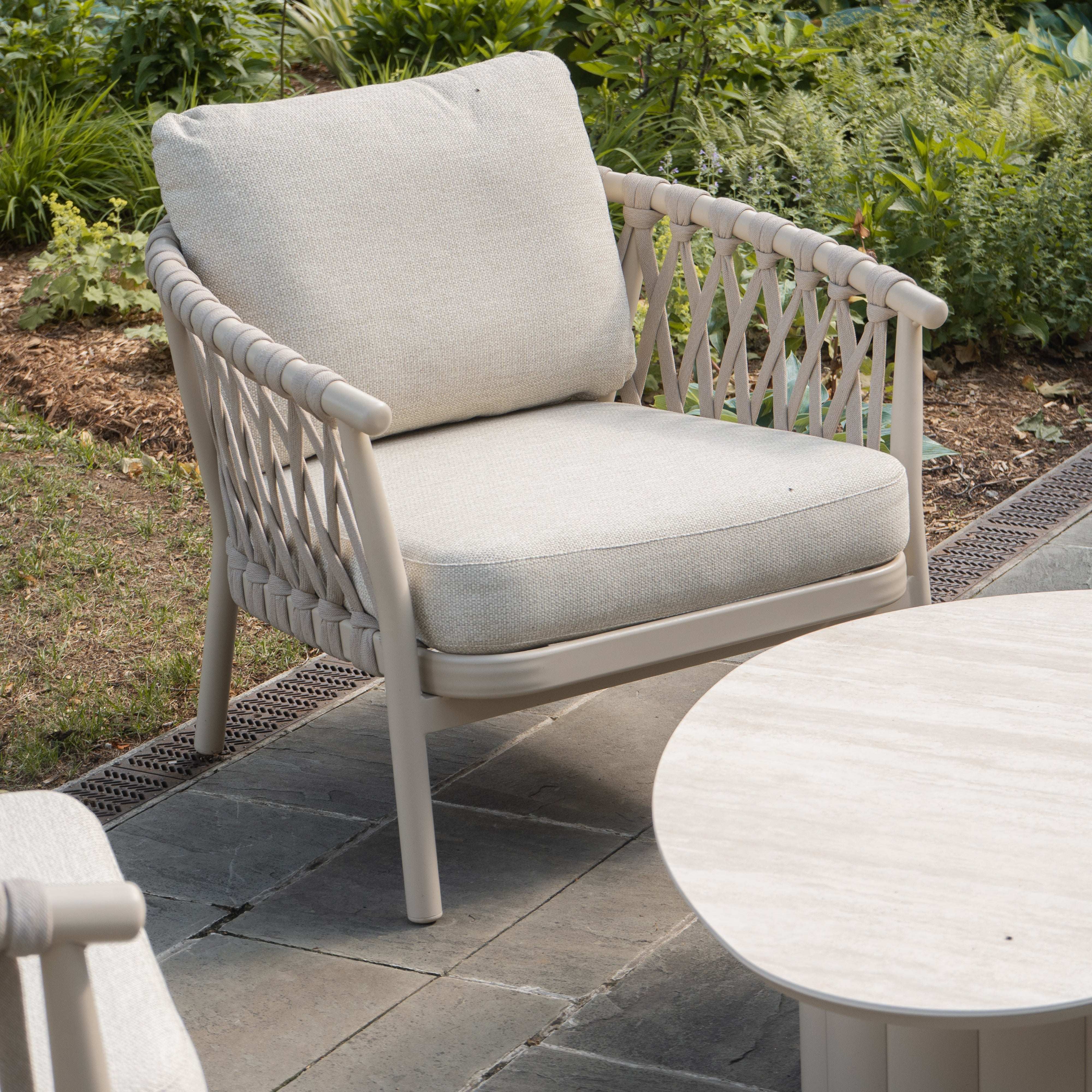 Alta Coffee Table w/ Ceramic Top - Stone Taupe