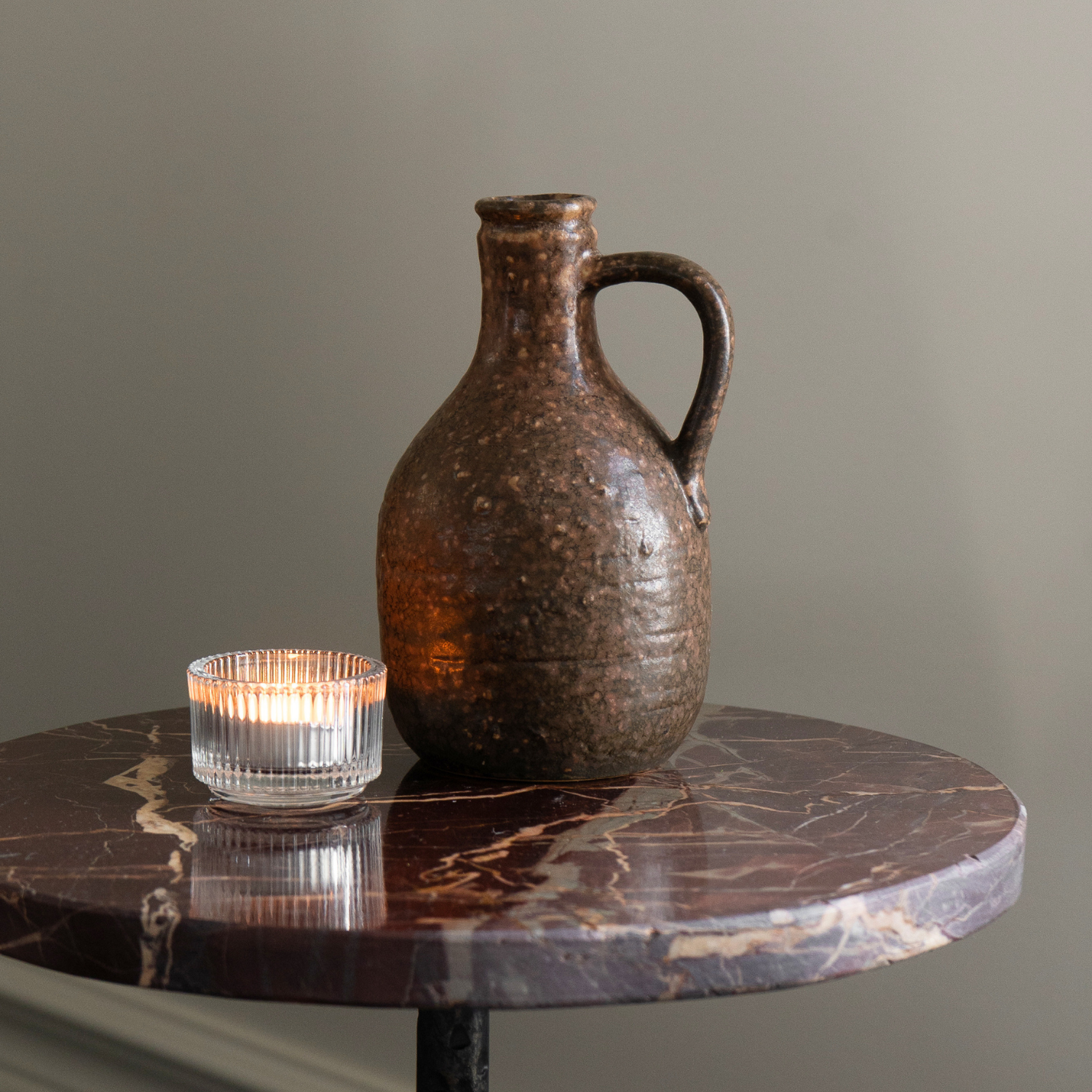 Distressed Stoneware Jug (Set of 4)
