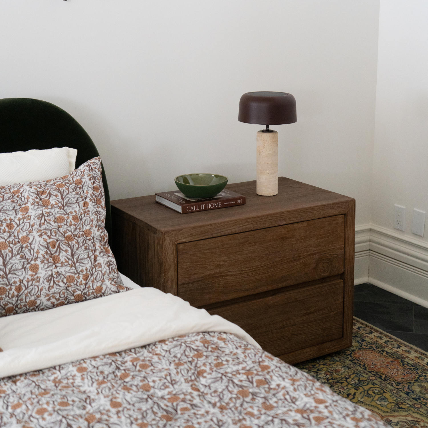 Dorval Weathered Wood Nightstand - Old Patine
