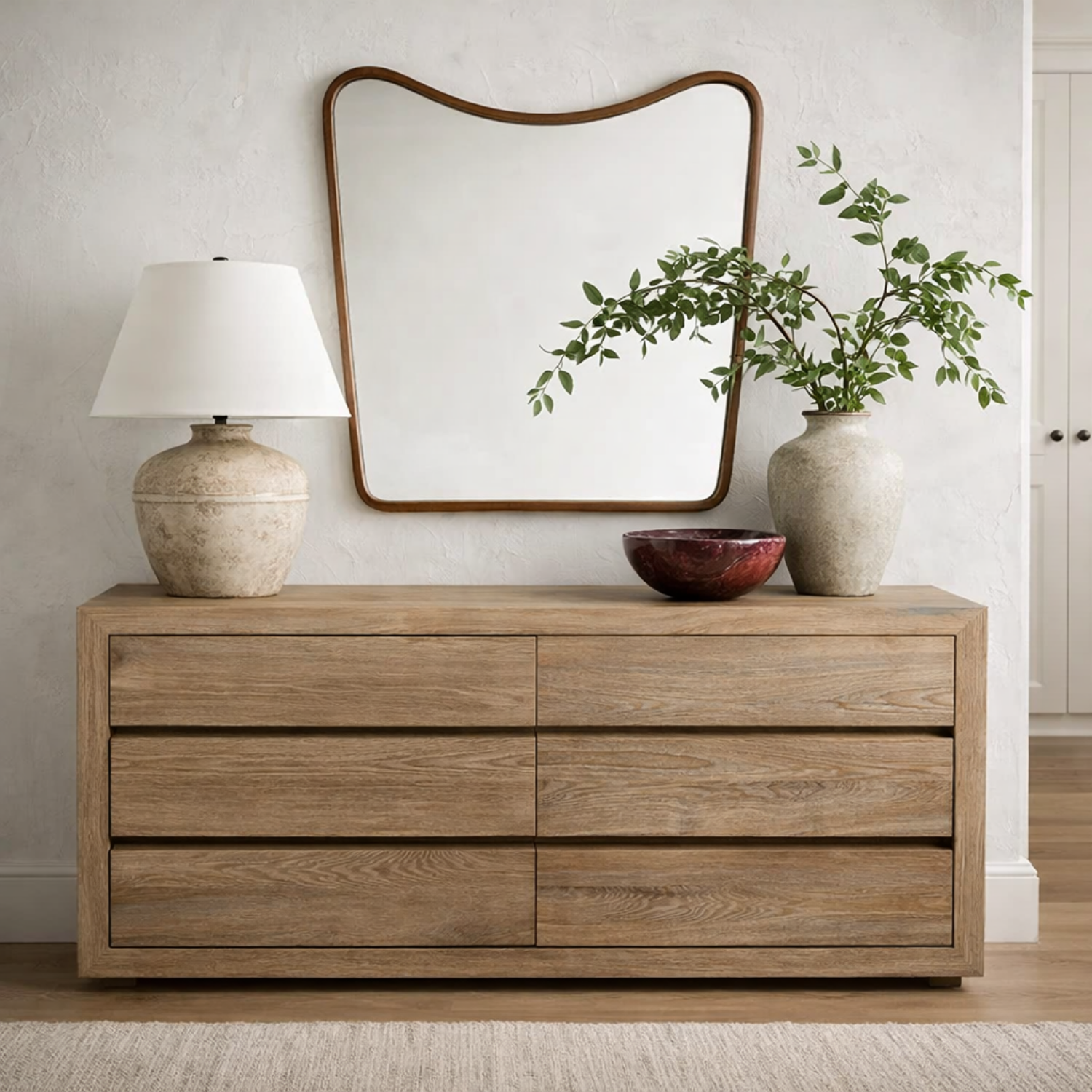 Dorval Weathered Wood Dresser - Old Patine
