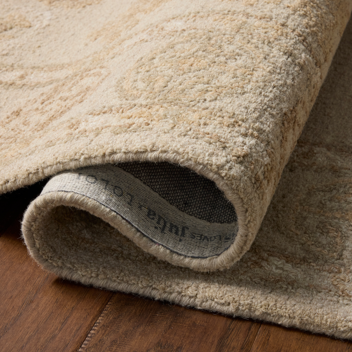 Chris Loves Julia x Loloi Dorothea Dove/ Natural Wool Rug