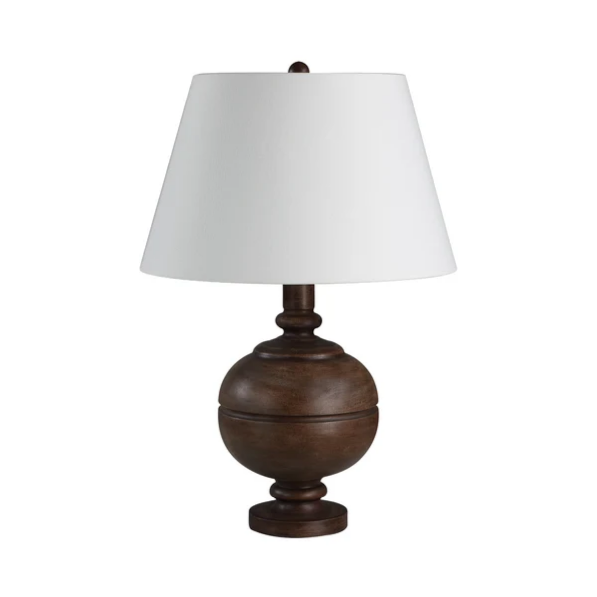 Ellipse Resin Table Lamp - Brown