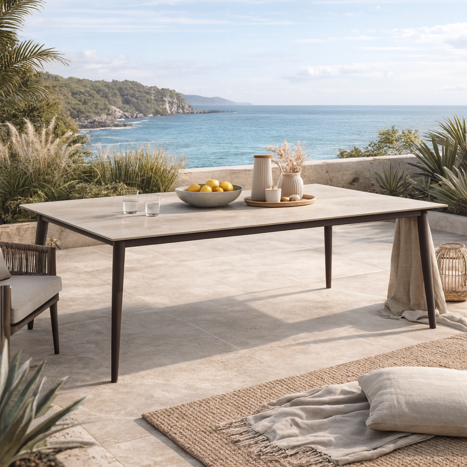 Elgin Ceramic 78-102" Extension Dining Table